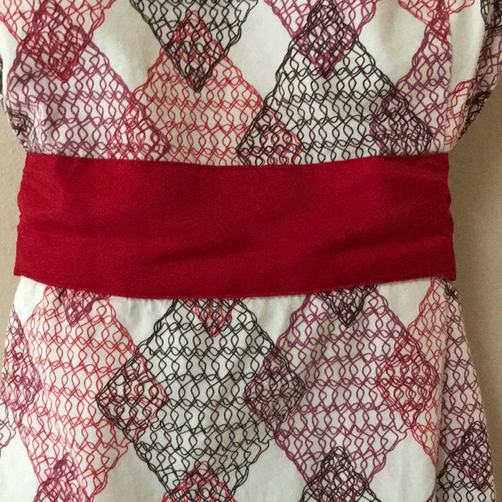 Freesia Red Patterned Dress - Picture 3 of 3